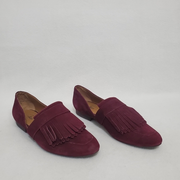 G.H. Bass & Co Burgundy Harlow Flats - Picture 1 of 6